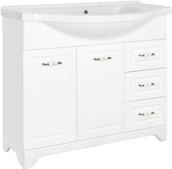 Тумба под раковину Style Line Олеандр-2 100 Люкс, белая