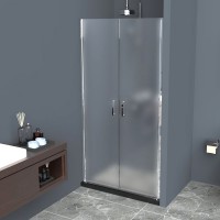 Душевая дверь в нишу BelBagno Uno B-2-90-P-Cr стекло рифленое