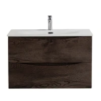 Тумба с раковиной BelBagno Marino-cer-n 90 подвесная, rovere nature grigio