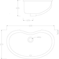 Раковина ArtCeram Idea IDL001