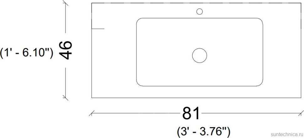 Тумба с раковиной Armadi Art Vallessi 80 матовый кашемир