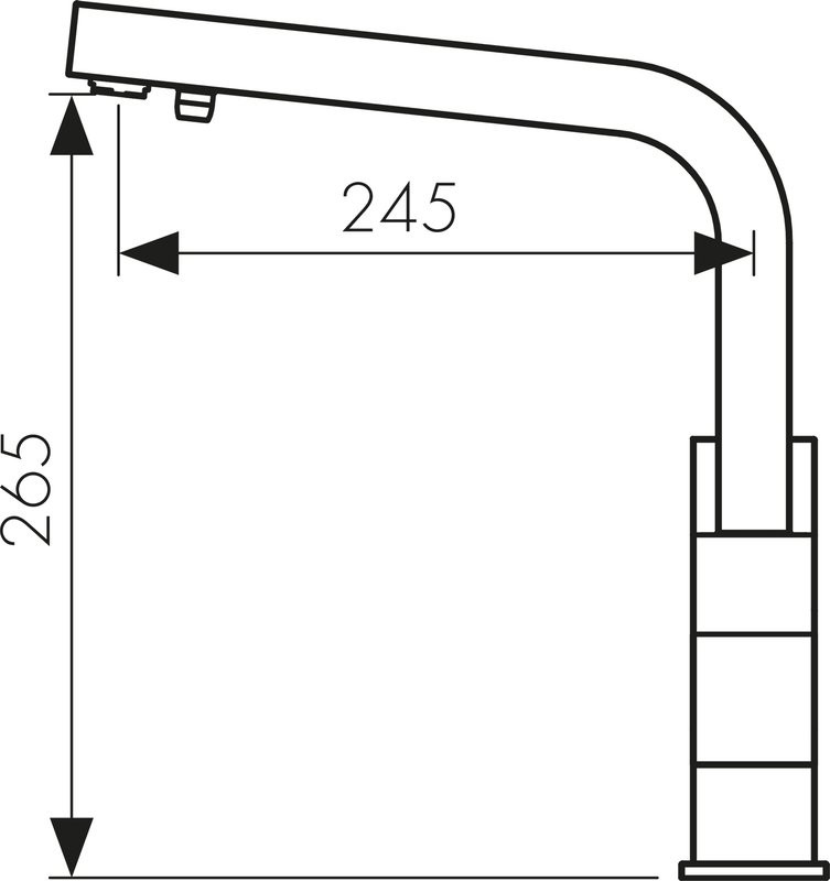 Смеситель для кухни Kaiser Sonat 34044 хром