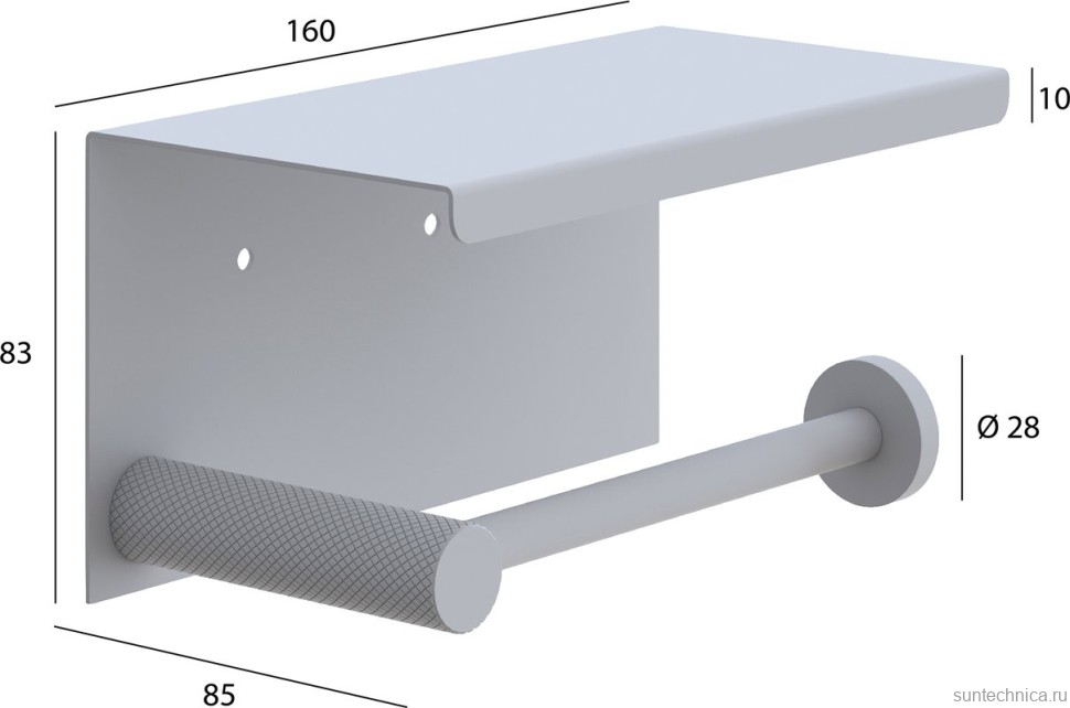 Набор Держатель Boheme Uno 10971-SGM + Ершик 10984-GM