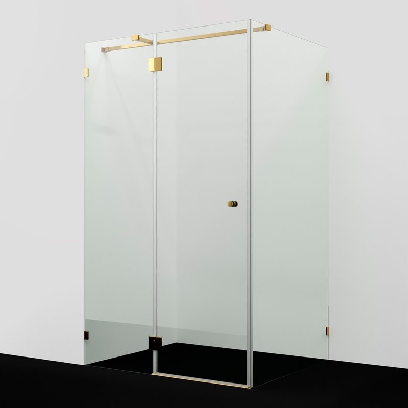 Душевой уголок Wasserkraft Ems 76H07 120х90 см, стекло прозрачное, фурнитура золото