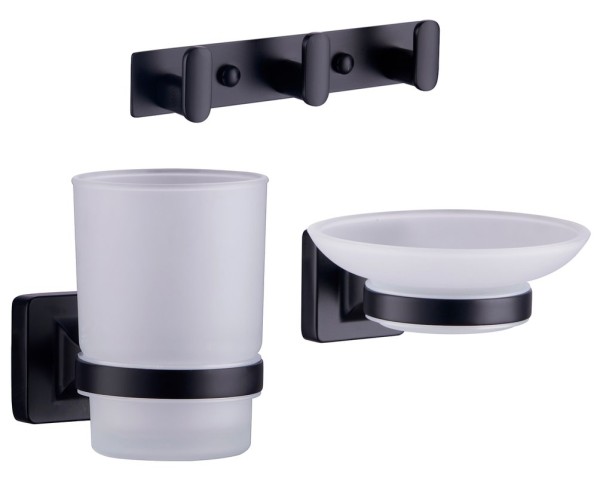 Набор Мыльница Fashun A26 A2602-7 + Стакан A26-7 A2606-7 + Крючок A2615-3-7