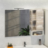 Зеркало Comforty Турин 120 дуб бежевый