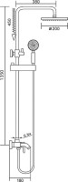 Душевая стойка Frap F2416