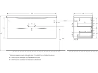 Тумба с раковиной BelBagno Marino 120 rovere nature