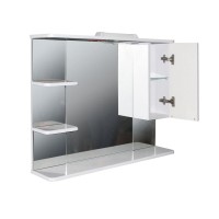 Шкаф с зеркалом в ванную MIXLINE 90х19х69,2 Белый ПВХ Шкаф с зеркалом в ванную MIXLINE 90х19х69,2 Белый ПВХ