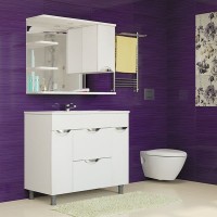 Шкаф с зеркалом в ванную MIXLINE 90х19х69,2 Белый ПВХ Шкаф с зеркалом в ванную MIXLINE 90х19х69,2 Белый ПВХ