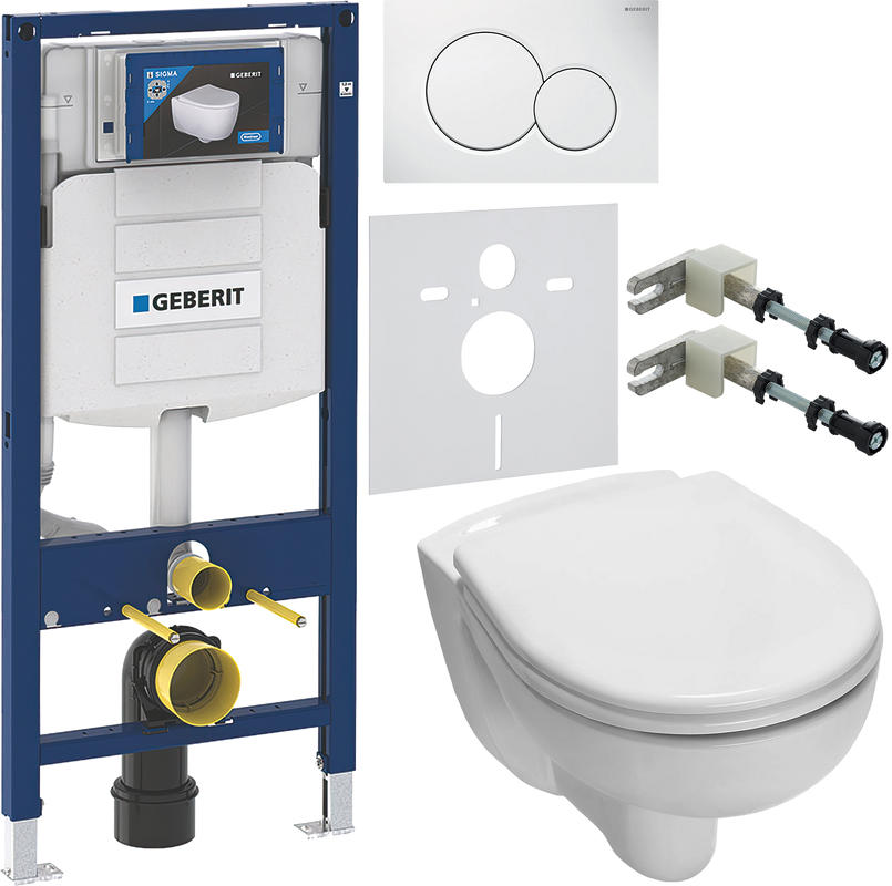 Комплект Унитаз подвесной TECE V04 9700004 + Крышка V04 9700602 с микролифтом + Инсталляция Geberit Duofix UP 320 111.300.00.5 + Кнопка Sigma 01 115.770.11.5 белая + Крепления 111.815.00.1 к стене + Звукоизоляция