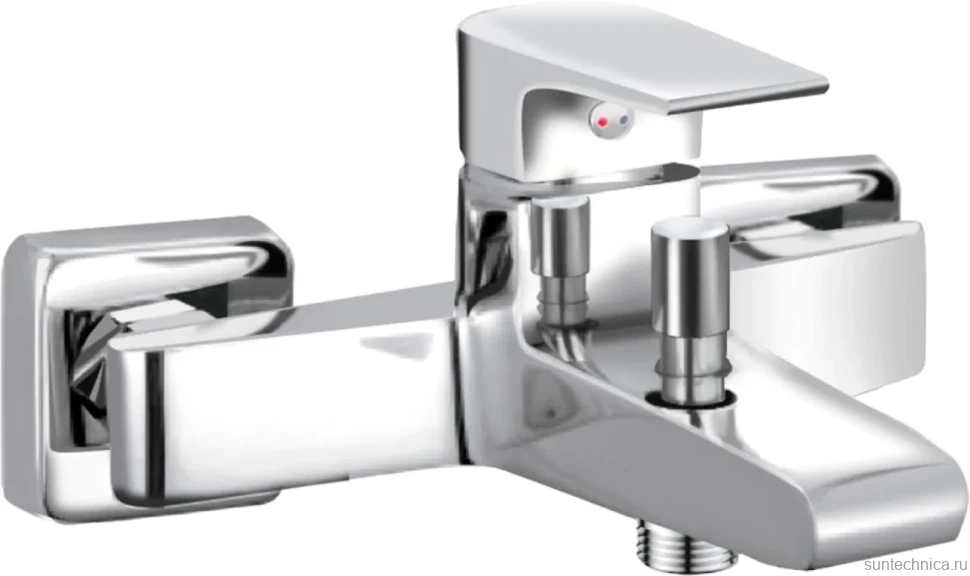 Смеситель для ванны с душем AQUAme Prato AQMP6122 хром
