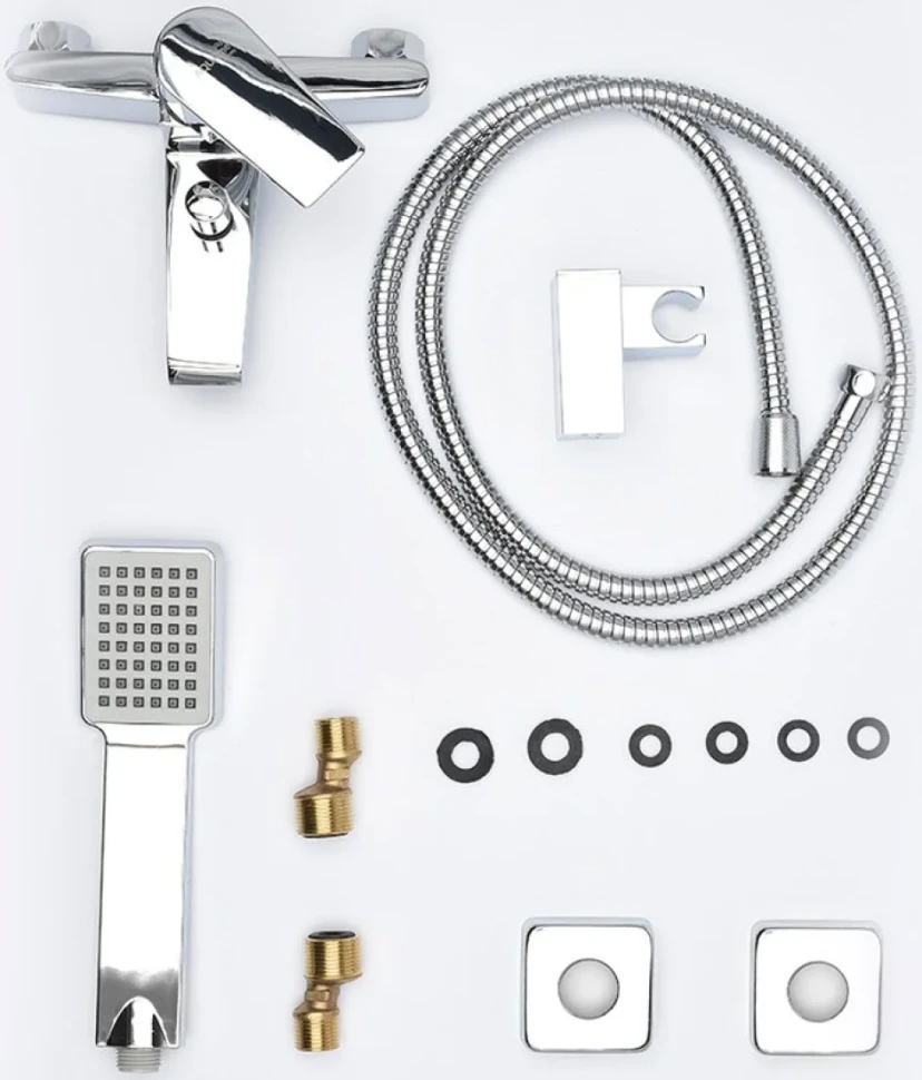 Смеситель для ванны с душем AQUAme Prato AQMP6122 хром