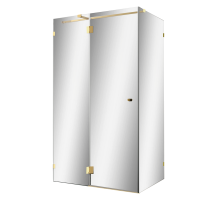 Душевой уголок Wasserkraft Ems 76H07L-MR 120х90 см, стекло зеркальное, фурнитура золото