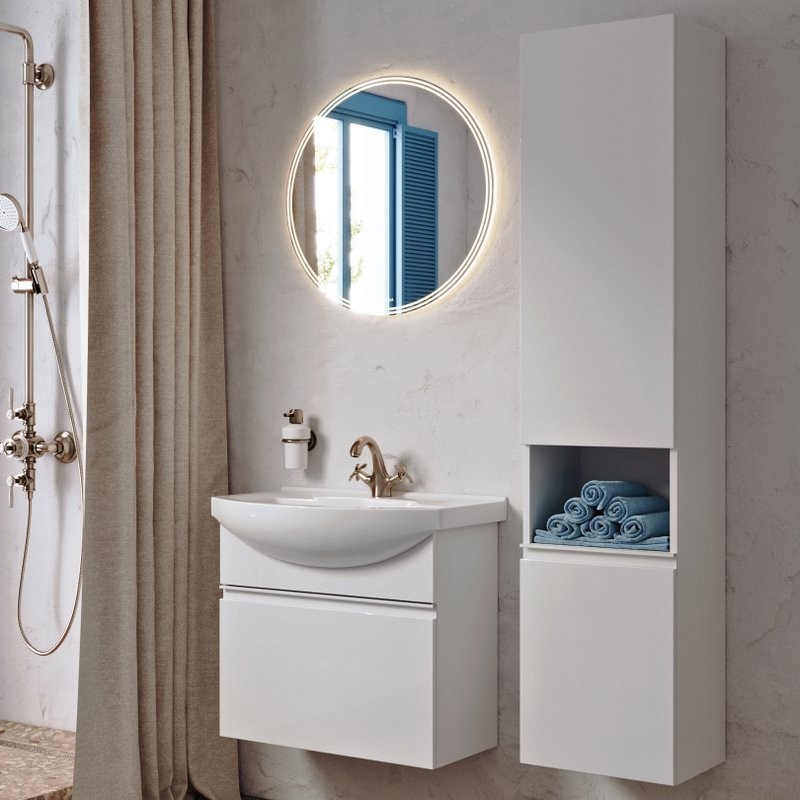 Мебель для ванной комнаты Aqwella Rodos 65 белая