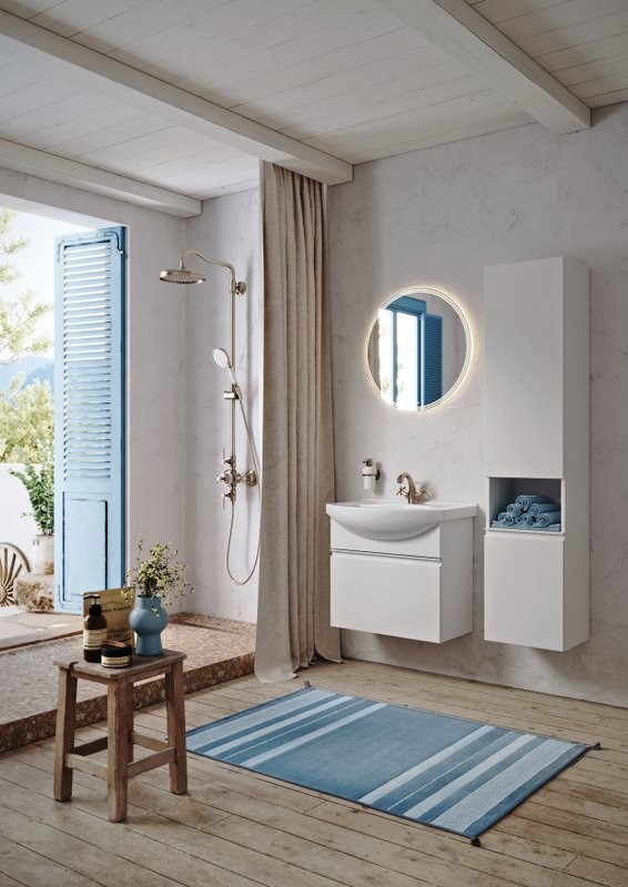 Мебель для ванной комнаты Aqwella Rodos 65 белая