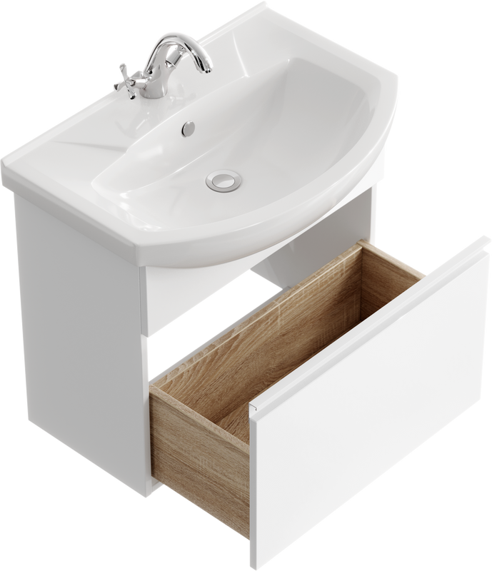 Мебель для ванной комнаты Aqwella Rodos 65 белая