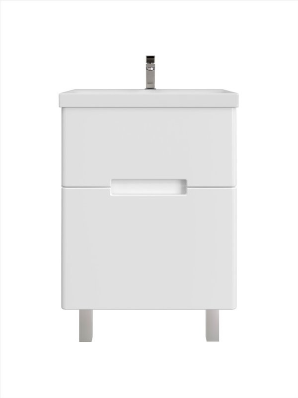 Мебель для ванной комнаты SanStar Ориана 60 напольная, раковина Cersanit Moduo 60