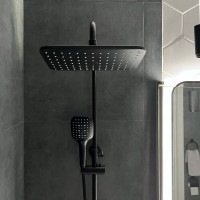 Верхний душ BOND Cube B07-9988 черный матовый