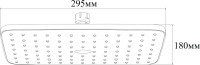 Верхний душ BOND Cube B07-9988 черный матовый