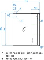 Мебель для ванной комнаты Style Line Эко Стандарт №22 65 белая Мебель для ванной комнаты Style Line Эко Стандарт №22 65 белая