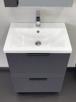 Мебель для ванной комнаты Comforty Лима 60Н2 напольная, антрацит