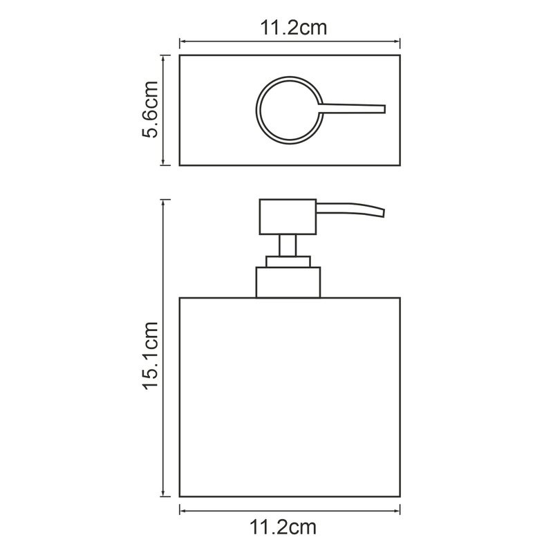 Дозатор для жидкого мыла Wasserkraft Abens K-3799 настольный, черный