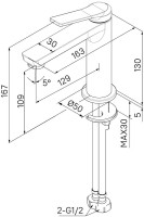 Смеситель для раковины IDDIS Parker PARBL00i01 матовый черный