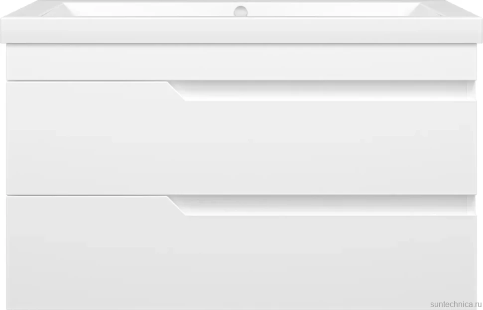 Мебель для ванной комнаты Misty Софт 90 подвесная, белая эмаль