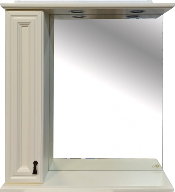 Зеркало Misty Лувр L 75 слоновая кость