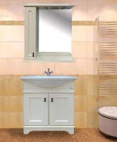 Зеркало Misty Лувр L 75 слоновая кость