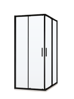 Душевой уголок Ravak Blix Slim BLSRV2-90 профиль матовый черный, стекло прозрачное Transparent