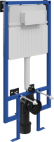 Комплект Унитаз подвесной Aqueduto Ovo OVO0140 безободковый, с микролифтом, черный матовый + Инсталляция STWORKI + Кнопка Хельсинки 500471 черная матовая