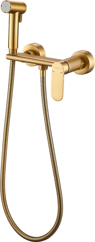 Гигиенический душ Haiba HB5516-5 со смесителем, матовое золото