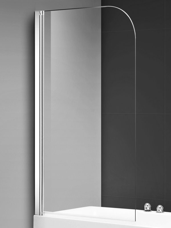 Шторка на ванну AQUAme AQM2851 80х140, профиль хром