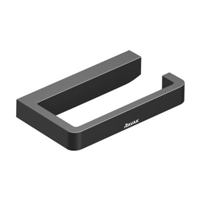 Держатель для туалетной бумаги Ravak 10° TD 400.00 матовый черный