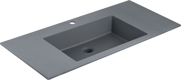 Мебельная раковина Vincea VCB-13100G 100 см, серая