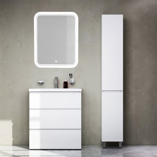 Мебель для ванной комнаты AM.PM Gem S 75 напольная, зеркало STWORKI Монтре