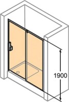 Душевая дверь в нишу Huppe X1 X1 140401.069.321