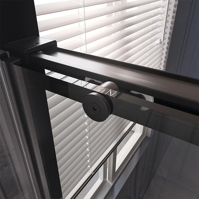 Душевой уголок Veconi Premium Trento PTC-SP-40B 130x80, профиль черный матовый, стекло прозрачное