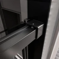 Душевой уголок Veconi Premium Trento PTC-SP-40B 130x80, профиль черный матовый, стекло прозрачное