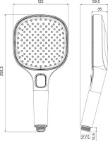 Душевая лейка Milardo Ideal Spa ILS3FB0M18 матовая черная