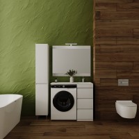 Мебель для ванной комнаты Style Line Даллас 100 Люкс Plus напольная, белая, 3 ящика R