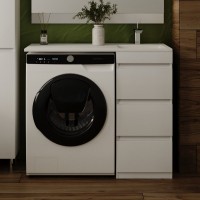 Мебель для ванной комнаты Style Line Даллас 100 Люкс Plus напольная, белая, 3 ящика R