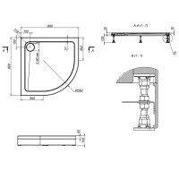 Поддон для душа AM.PM X-Joy Twin Slide W88T-205-090W64 90x90 Поддон для душа AM.PM X-Joy Twin Slide W88T-205-090W64 90x90