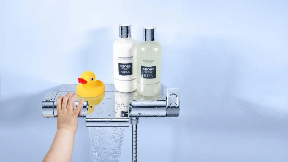 Душевой комплект Термостат Grohe Grohtherm 2000 New 34174001 + Стойка New Tempesta Cosmopolitan 27394002