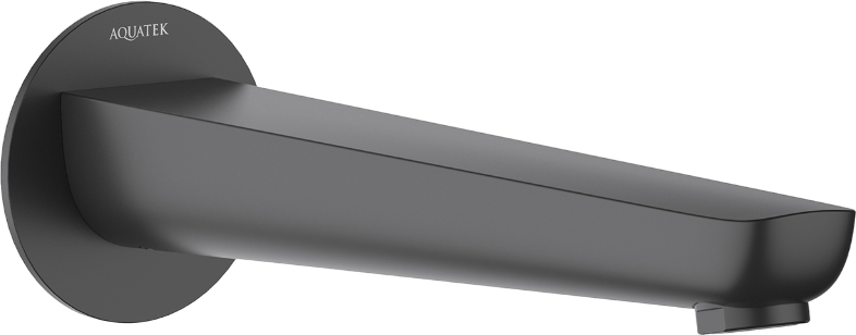 Излив AQUATEK Бетта AQ1141MB для ванны, матовый черный