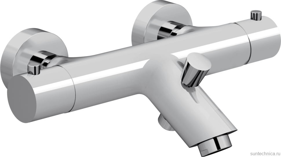 Термостатический смеситель VitrA AquaHeat A47210EXP для ванны с душем, хром