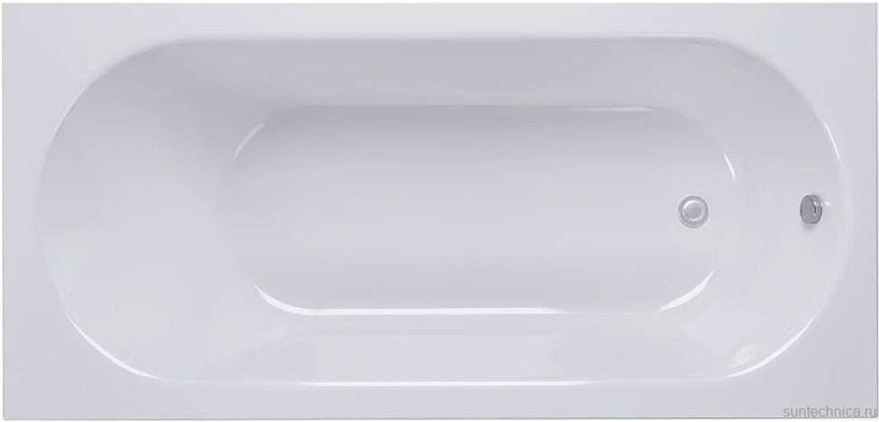 Акриловая ванна Alex Baitler Baikal 190x80 см, встраиваемая, белая, с каркасом