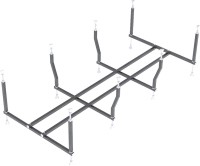 Акриловая ванна Alex Baitler Baikal 190x80 см, встраиваемая, белая, с каркасом